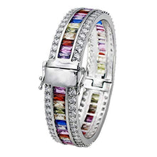 Load image into Gallery viewer, Women Amethyst Bracelets Garnet Ruby Blue Sapphire Tennis Bracelet Bridal Girl Girlfriend Jewelry
