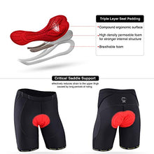 Load image into Gallery viewer, Sportneer Men's Cycling Shorts Biking Bike Bicycle Pants Half Pants 4D Coolmax Padded, Comfort, Breathable &amp; Absorbent Black

