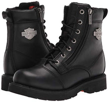 Load image into Gallery viewer, HARLEY-DAVIDSON FOOTWEAR Men's Landry 6" Lace Motorcycle Boot, Black, 8.5
