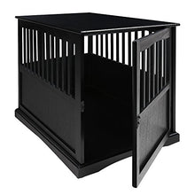 Load image into Gallery viewer, Casual Home Wooden Pet Crate, Black, 27" H
