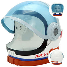 Load image into Gallery viewer, Astronaut Helmet, Space Helmet with Blue Movable Visor, Party Costume, School Classroom Dress Up, Pretend Role Play Party Supplies, Kids Christmas Toys Birthday Gifts, Blue and Orange
