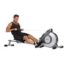 Load image into Gallery viewer, Sunny Health &amp; Fitness Magnetic Rowing Machine Rower w/ LCD Monitor
