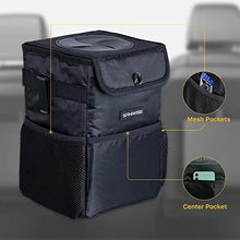 Load image into Gallery viewer, Car Trash Can with Lid, SANIWISE Automotive Waterproof Car Garbage Can, Collapsible Car Trash Bag Hanging, Car Accessories Interior Car Organizer
