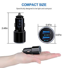 Load image into Gallery viewer, Car Charger Fast Charge,3Pack 4.8A Rapid Car Phone Charger Cigarette Lighter USB Charger for iPhone 13 12 11 Pro Max SE XR XS X 8 7,Samsung Galaxy S21 S20 A12 A32 A42 A51 A21 A71 S10 S9 S8 S7,Android
