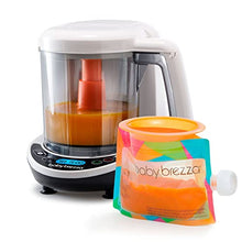 Load image into Gallery viewer, Baby Brezza One Step Baby Food Maker Deluxe – Automatically Steams &amp; Blends Homemade Baby Food – Easy Way to Make Organic Food for Infants and Toddlers - Includes 3 Food Pouches &amp; Filling Funnels

