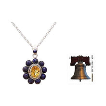 Load image into Gallery viewer, NOVICA Multi-Gem Lapis Lazuli .925 Sterling Silver Pendant Necklace, 18", Sunny Blue'
