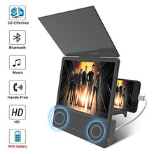 Load image into Gallery viewer, GLISTON 8'' 3D Phone Screen Enlarger with Bluetooth Speaker, Screen Magnifier for Cell Phone, HD Screen Amplifier for Smartphone, Folding Screen Magnifier for Movies, Videos, Gaming
