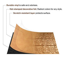 Load image into Gallery viewer, FASÄDE Traditional Style/Pattern 6 Decorative Vinyl 18in x 24in Backsplash Panel in Moonstone Copper (5 Pack)
