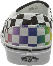 Load image into Gallery viewer, Vans Unisex-Child Classic Slip-on (Little Big Kid) (Rainbow Check (Blk/Wht), Numeric_6)
