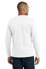 Load image into Gallery viewer, Port &amp; Company Men's Long Sleeve 50/50 Cotton/Poly T Shirt M White
