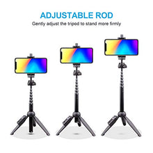 Load image into Gallery viewer, Selfie Stick Tripod Bluetooth, LATZZ 40 Inch Extendable Phone Tripod Monopod with Wireless Remote Shutter and Tripod Stand Compatible iPhone 11 Pro/Xs MAX/XR/X/8/8P/7/7P/Galaxy Note 8/S10/S9+/S9, More
