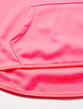 Load image into Gallery viewer, Under Armour Girls' Armour Fleece Sequin Logo Hoodie , Cerise (653)/Cerise , Youth X-Large
