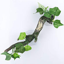 Load image into Gallery viewer, AQUA KT Reptile Corner Branch Terrarium Plant Decoration with Suction Cup for Amphibian Lizard Snake Climbing
