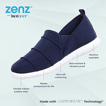 Load image into Gallery viewer, isotoner Women's Zenz Serenity Stretch Satin Slipper, Slip-On Shoe, Navy Blue, 8
