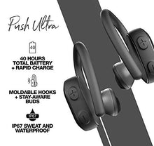Load image into Gallery viewer, Skullcandy Push Ultra True Wireless Bluetooth in-Ear Earbud Bundle with Skullcandy Fuelbase Max Wireless Charge Pad - Black
