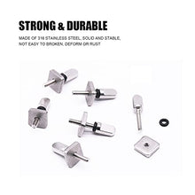 Load image into Gallery viewer, 6 Pieces Surfboard Fin Screws, No Tool Stainless Steel Thumb Fin Screw for SUP Surf Longboard Paddleboard and BoardWorks SUP Center Fin Adapters Surfing Accessories
