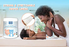 Load image into Gallery viewer, Disposable Cloth Bamboo Diaper Liners –Fragrance Free, Chlorine Free &amp; Eco-Friendly , Flushable Biodegradable Reusable Liners for Cloth Diaper - 100 Sheets per roll
