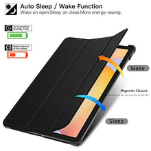Load image into Gallery viewer, ZtotopCase Galaxy Tab S6 Lite 10.4" Case with Pen Holder, Auto Wake/Sleep, Slim PU Lightweight Trifold Stand Folio Cover for 2020 Samsung Galaxy S6 Lite Tablet Model SM-P610/P615 - Black
