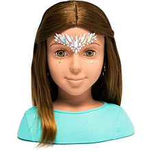 Load image into Gallery viewer, I'm A Stylist Styling Head Deluxe Lucy - Doll Mannequin Head, Interchangeable Wig, Synthetic Fiber Brown Hair Includes Magnetic Lashes, Hair Accessories, Earrings &amp; Face Gems for Kids 8+ Years - 13"
