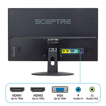 Load image into Gallery viewer, Sceptre 24" Professional Thin 75Hz 1080p LED Monitor 2x HDMI VGA Build-in Speakers, Machine Black (E248W-19203R Series)
