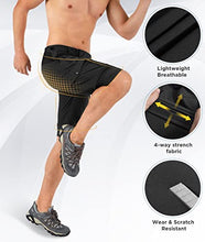 Load image into Gallery viewer, Wespornow Men's-Hiking-Shorts Tactical Shorts Lightweight-Quick-Dry-Outdoor-Cargo-Casual-Shorts for Hiking (Black, X-Large)

