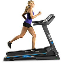 Load image into Gallery viewer, Folding Electric Treadmill Motorized Power Running Machine Fitness with Rolling Wheels 12 Program Available with 2 Separate Water Bottle Holders
