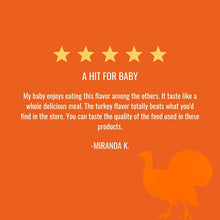 Load image into Gallery viewer, Serenity Kids 6+ Months Baby Food Pouches Puree Made With Ethically Sourced Meats &amp; Organic Veggies | 3.5 Ounce BPA-Free Pouch | Pasture Raised Turkey, Sweet Potato, Pumpkin, Beet | 12 Count
