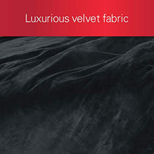 Load image into Gallery viewer, Sunbeam Heated Blanket | Queen Size Cozy Feet | Soft Velvet, 4 Customizable Heat Zones (Body, Feet, Left, Right) with Dual Controllers, 25 Heat Settings, Preheat, and Auto-Off | Slate Grey
