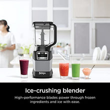 Load image into Gallery viewer, Ninja AMZ493BRN Compact Kitchen System, 1200W, 3 Functions for Smoothies, Dough &amp; Frozen Drinks with Auto-IQ, 72-oz.* Blender Pitcher, 40-oz. Processor Bowl &amp; 18-oz. Single-Serve Cup, Grey

