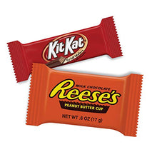 Load image into Gallery viewer, REESE'S and KIT KAT Milk Chocolate Assortment Snack Size Candy, Halloween, 44.23 oz Bulk Variety Bag (85 Pieces)
