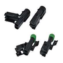 Load image into Gallery viewer, MUYI 10 Kit 2 Pin Way Waterproof Electrical Connector 2.5mm Series Terminals Quick Locking Wire Harness Sockets
