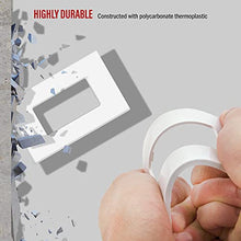 Load image into Gallery viewer, ENERLITES Screwless Decorator Wall Plates Child Safe Outlet Covers, Size 1-Gang 4.68" H x 2.93" L, Unbreakable Polycarbonate Thermoplastic, SI8831-W-10PCS, Glossy, White (10 Count)
