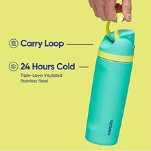 Load image into Gallery viewer, Owala FreeSip Insulated Stainless Steel Water Bottle with Straw for Sports and Travel, BPA-Free, 24-Ounce, Hint of Grape
