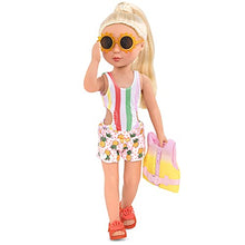 Load image into Gallery viewer, Glitter Girls by Battat – Bright as The Sun! – 14" Deluxe Swimsuit Doll Outfit – Toys, Clothes, &amp; Accessories for Girls Ages 3 &amp; Up, Brown
