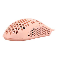 Load image into Gallery viewer, HK Gaming Mira M Ultra Lightweight Honeycomb Shell Wired Gaming Mouse - 6 Buttons - 2.1 oz (63 g) (12 000 cpi, Rose Quartz)
