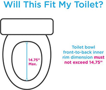 Load image into Gallery viewer, NOVA Medical Products NOVA Elevated Raised Toilet Seat with Removable, Adjustable Padded Arms, 20” Width Between Arms, Locking, Easy On and Off, for Standard and Elongated Toilets, White
