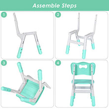 Load image into Gallery viewer, LAZY BUDDY Kids Study Table and Chairs Set, Height Adjustable Plastic Children Art Desk with 4 Seats, Activity Toddler Furniture Gift for Boys &amp; Girls(Paintable Desktop) (47" 5 Sets)
