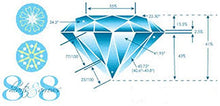 Load image into Gallery viewer, Venetia Top Grade Realistic Hearts and Arrows Cut Round Loose NSCD Simulated Diamond 2 Carat 8mm Super Sparkling White Fire cubic zirconia cz LS8mrd
