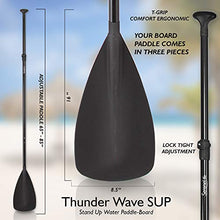 Load image into Gallery viewer, SereneLife Inflatable Stand Up Paddle Board (6 Inches Thick) with Premium Accessories &amp; CarryBag | Wide Stance, Bottom Fin for Paddling, Surf Control, Non-Slip Deck
