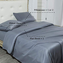 Load image into Gallery viewer, SONORO KATE Bed Sheet Set Super Soft Microfiber 1700 Thread Count Luxury Egyptian Sheets 16-Inch Deep Pocket，Wrinkle and Hypoallergenic-4 Piece (Dark Grey, King)
