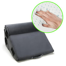 Load image into Gallery viewer, Turnextte 4Pcs Orthopedic Bed Wedge Pillow for Sleeping, Back Support Pillow, Post Surgery Pillow with Memory Foam for Acid Reflux, Leg, Shoulders, GERD, Heartburn, Anti Snoring Pillow, Dark Grey
