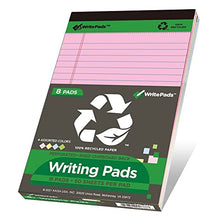 Load image into Gallery viewer, KAISA Colored Legal Pad 15lb Recycled Paper Writing Pad, 5"x8" Legal Ruled 50 Sheets, Small 8pads, KSU-6887
