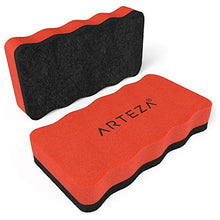 Load image into Gallery viewer, Arteza Magnetic Dry-Erase Board Foam Erasers, Set of 10, Ergonomic Shape with Thick Felt Pad, Office Supplies for Whiteboards, Lapboards, and Glass Boards

