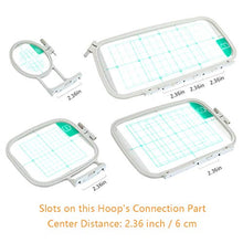 Load image into Gallery viewer, Sew Tech Embroidery Hoops for Brother PE800 SE1900 PE770 780D PE700 PC6500 Brother Innovis 1250 700 Babylock Embroidery Machine Hoop
