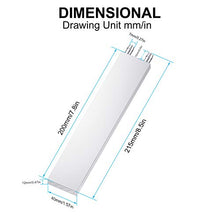 Load image into Gallery viewer, DIYhz Aluminum Water Cooling Block, Liquid Water Cooler Heat Sink System for PC Computer CPU Graphics Radiator Heatsink Endothermic Head Silver 2pcs(40mm x 200mm x 12mm)
