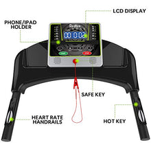 Load image into Gallery viewer, REDLIRO Folding Treadmill for Home Walking Machine Easy Assembly Exercise Fitness Motorized Incline Jogging Machine Perfect for Office
