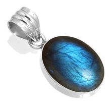 Load image into Gallery viewer, 925 Sterling Silver Pendant Natural Labradorite Handmade Jewelry
