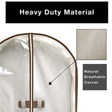 Load image into Gallery viewer, Smart Design Cedar Canvas Gusseted Garment Bag Hanger
