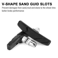 Load image into Gallery viewer, GPMTER 2 Pairs Bike Brakes Pads Set, 70mm for Cruiser MTB Mountain Bicycle Universal V-Brake Blocks with Hex Nut and Shims, No Noise No Skid …
