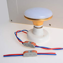 Load image into Gallery viewer, XHF Conductor Compact Connectors UL Certification Lever Connectors Nuts Electrical Connectors Wire Terminals for 2 Circuit Inline Splices 28-12 AWG (SPL-2, 10PCS)

